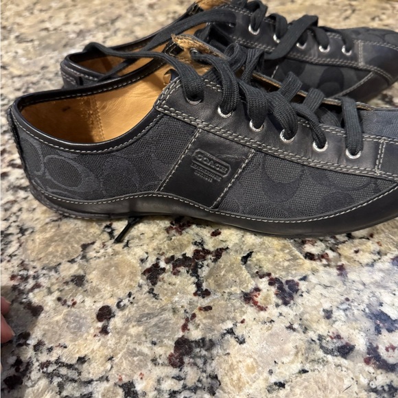 Coach Men's Black and Gray Sneakers - Picture 1 of 5